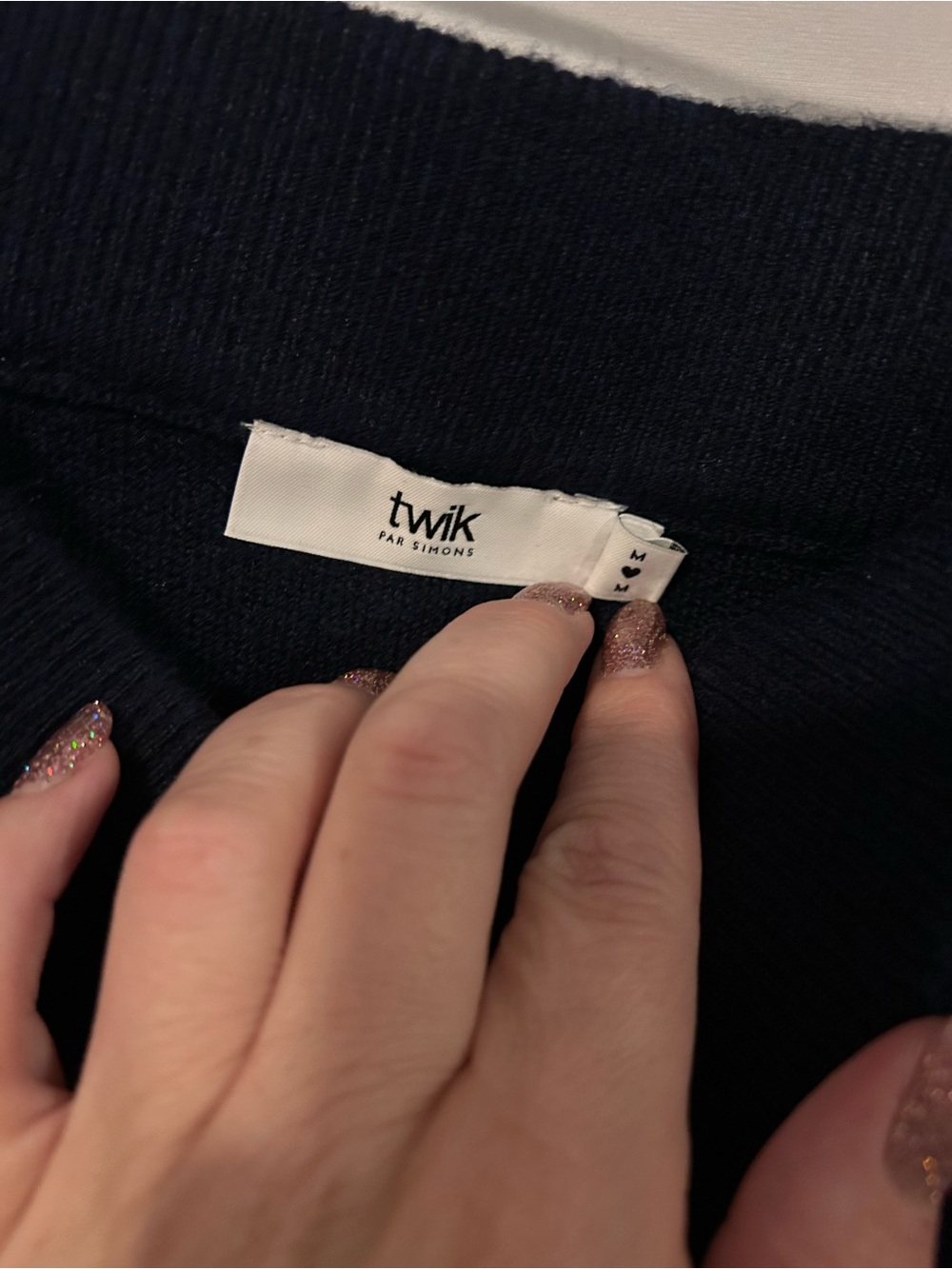 TWIK By Simons Navy Knit Pull-on Mini Skirt - Size M - Picture 4 of 6